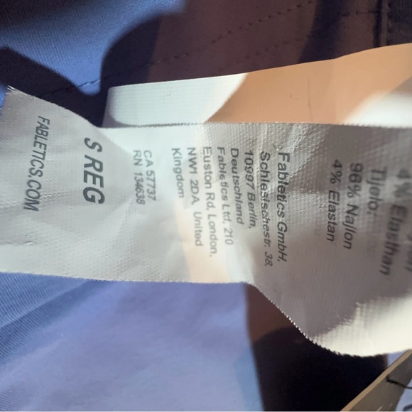 Fabletics x Malbon Women’s  Pleated Wide Leg Golf Trouser Blue/White  NWT Small - Picture 8 of 8